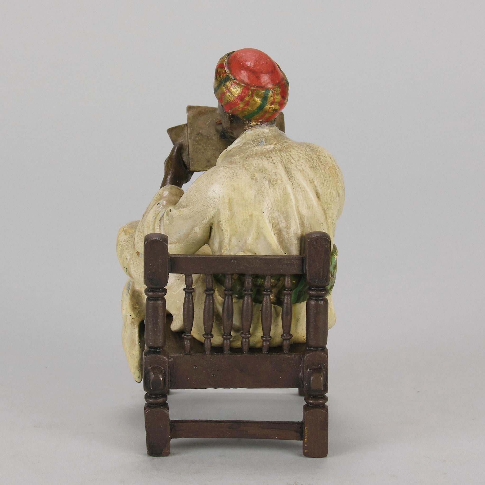 Early 20th Century Austrian Cold-Painted Bronze 