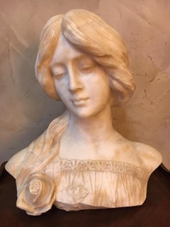 Early 20th Century, Austrian Marble Bust Signed J.Hillebrand