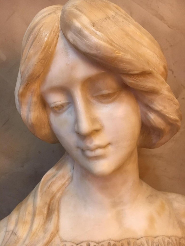 Early 20th Century, Austrian Marble Bust Signed J.Hillebrand at 1stDibs