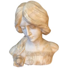 Early 20th Century, Austrian Marble Bust Signed J.Hillebrand