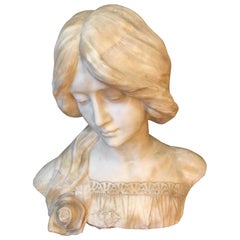 Early 20th Century, Austrian Marble Bust Signed J.Hillebrand