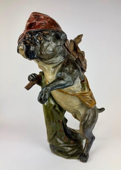 Early 20th Century Austrian Terracotta Bulldog