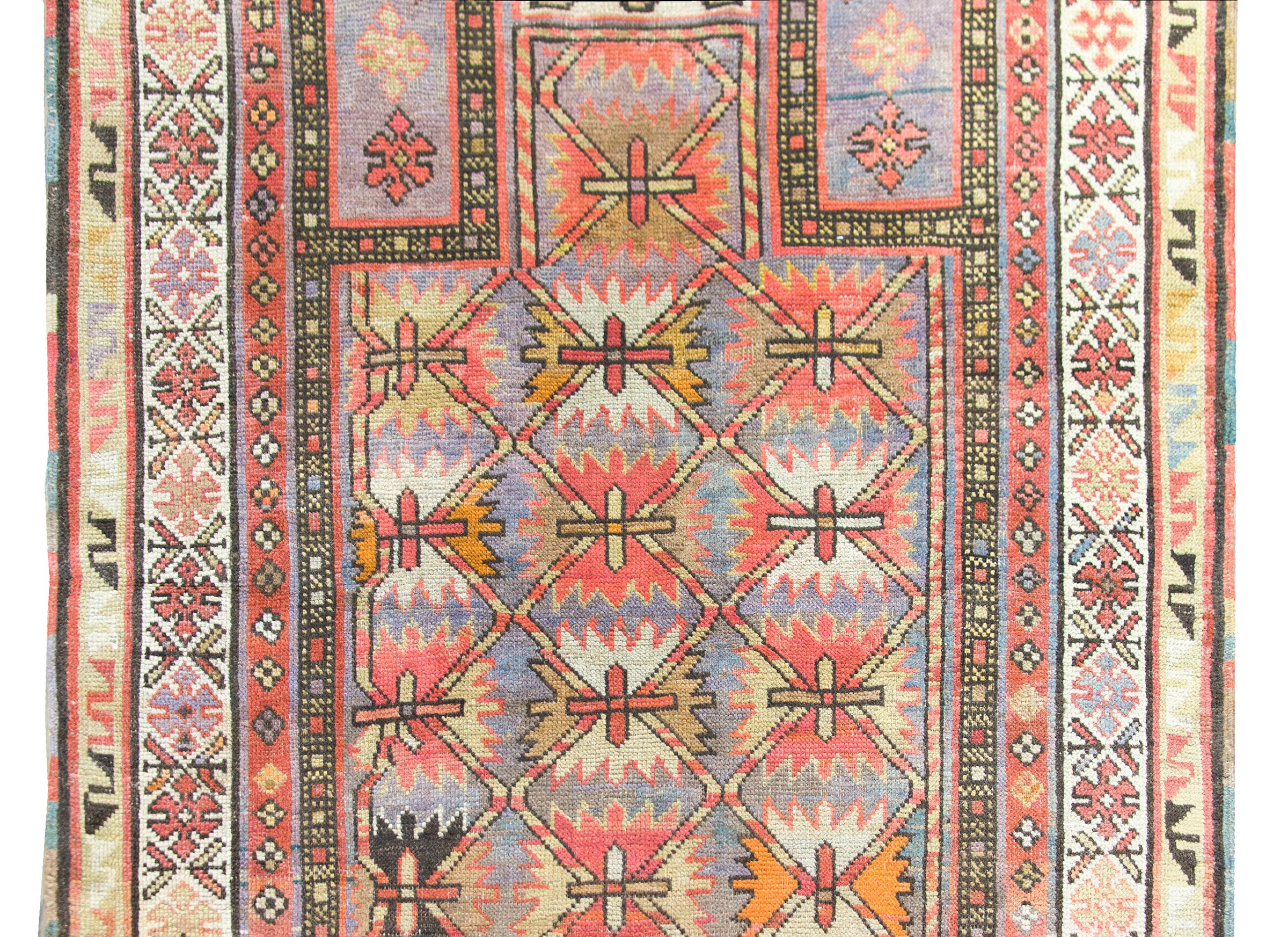 Early 20th Century Azerbaijani Kuba Rug For Sale 4