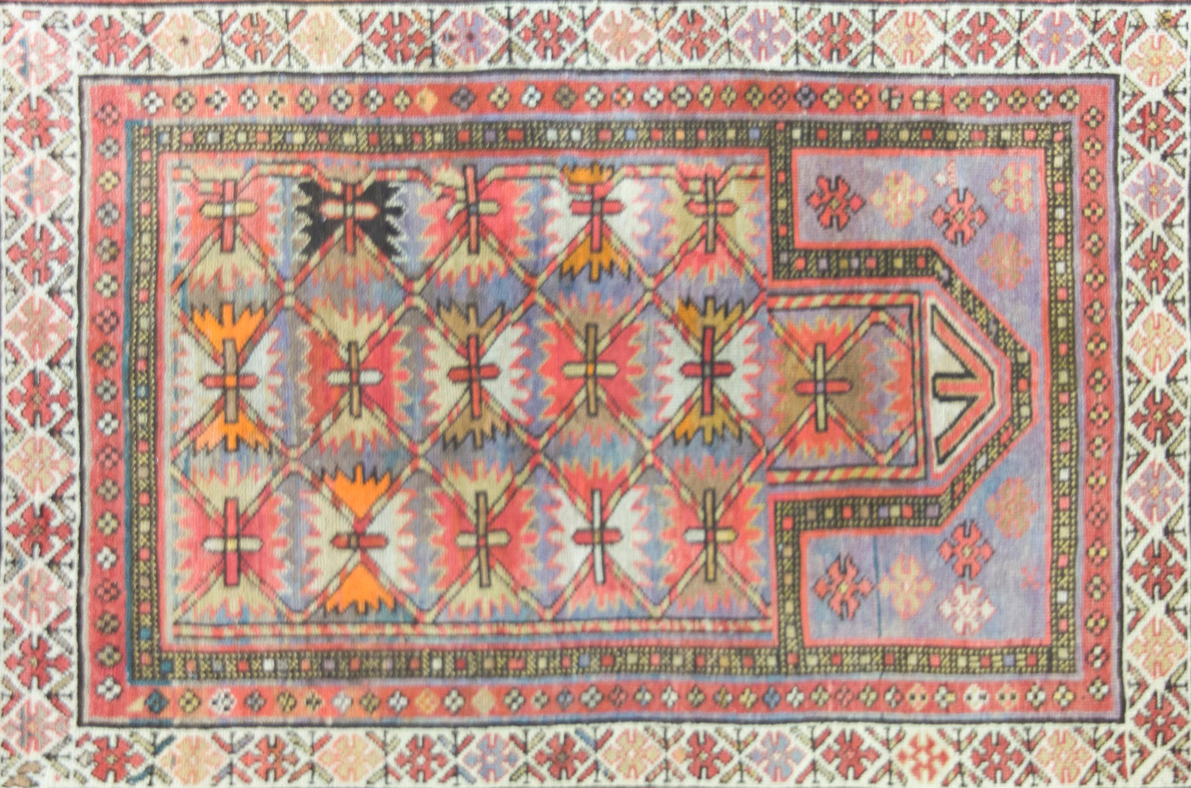 Aserbaidschanischer Kuba-Teppich aus dem frühen 20. (Stammeskunst) im Angebot