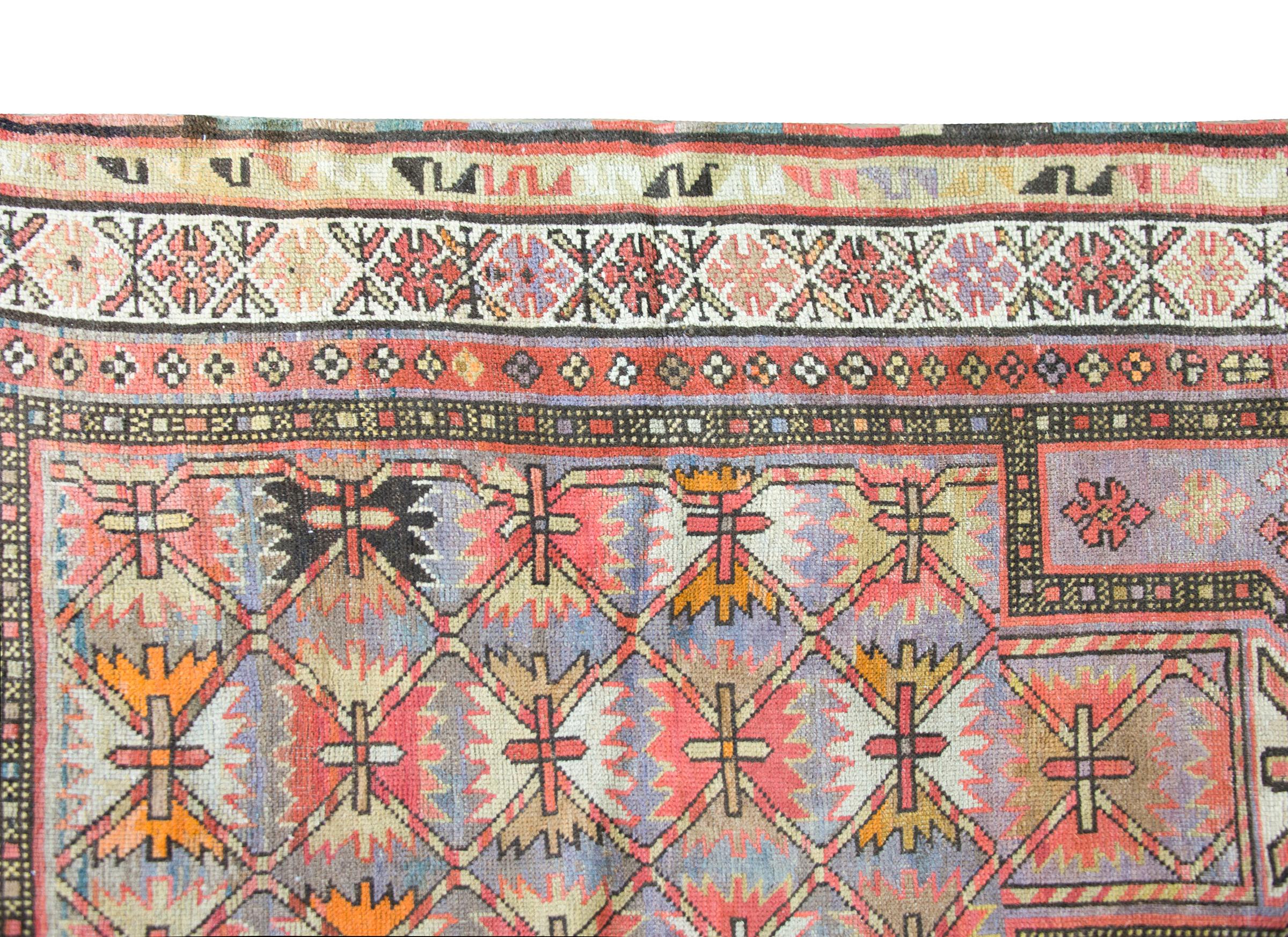 Early 20th Century Azerbaijani Kuba Rug For Sale 2