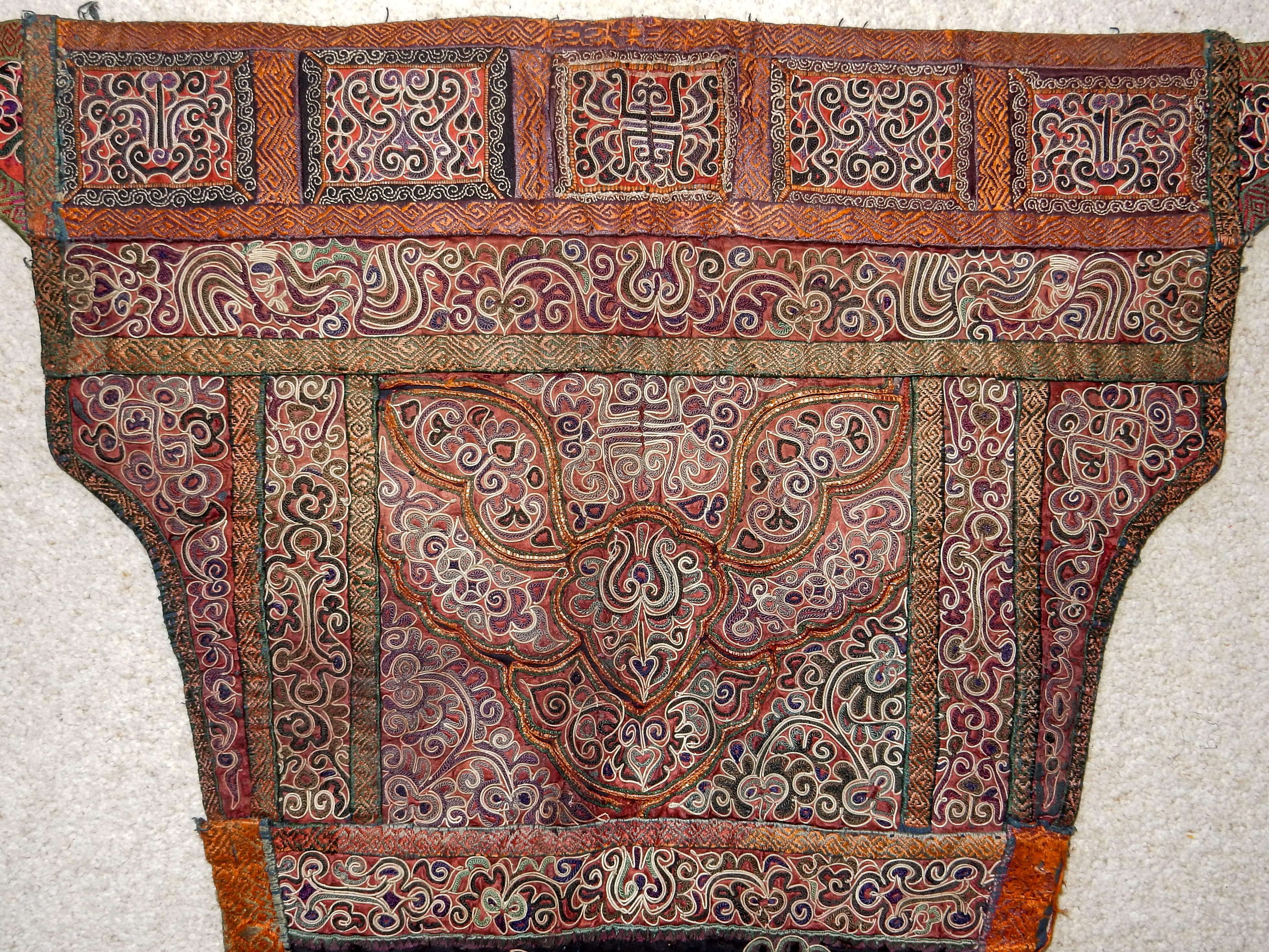 Tribal Porte-bébés du début du 20e siècle, Minorité ethnique de Shui, Guizhou, Chine