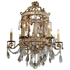 Early 20th Century Bagues Manner Birdcage Form Chandelier