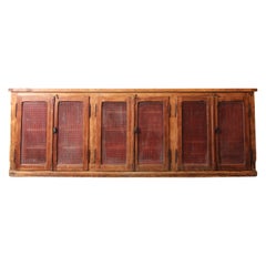 Early 20th Century Bakery Cabinet or Sideboard made of Pitch Pine