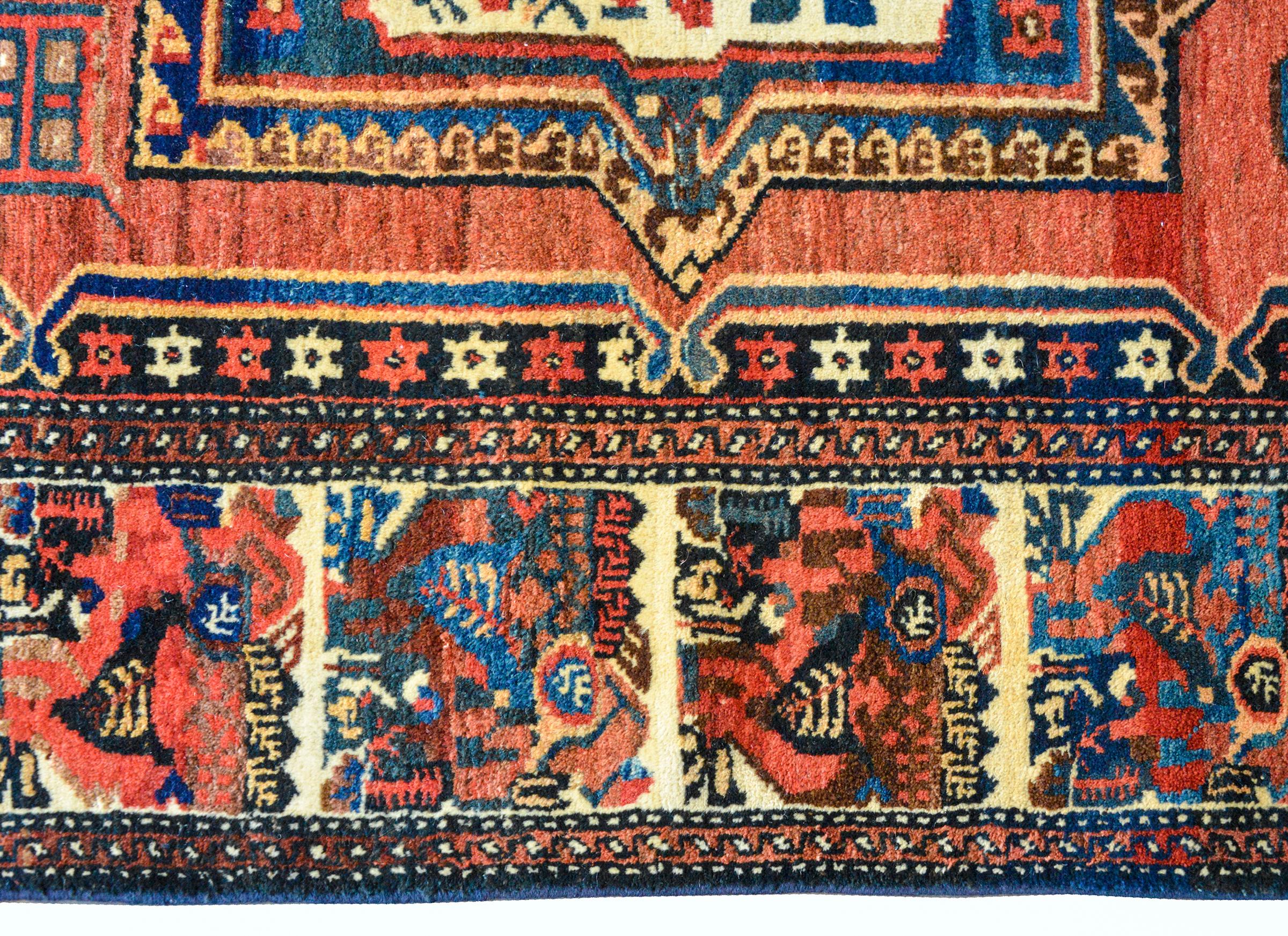 Early 20th Century Bakhtiari Rug For Sale 1