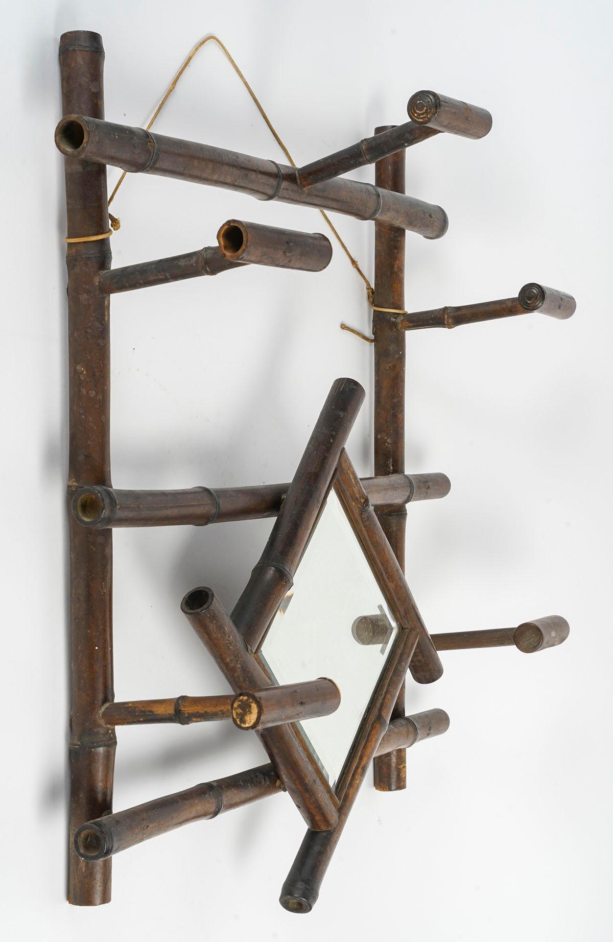 Early 20th Century Bamboo Coat Rack. In Good Condition For Sale In Saint-Ouen, FR