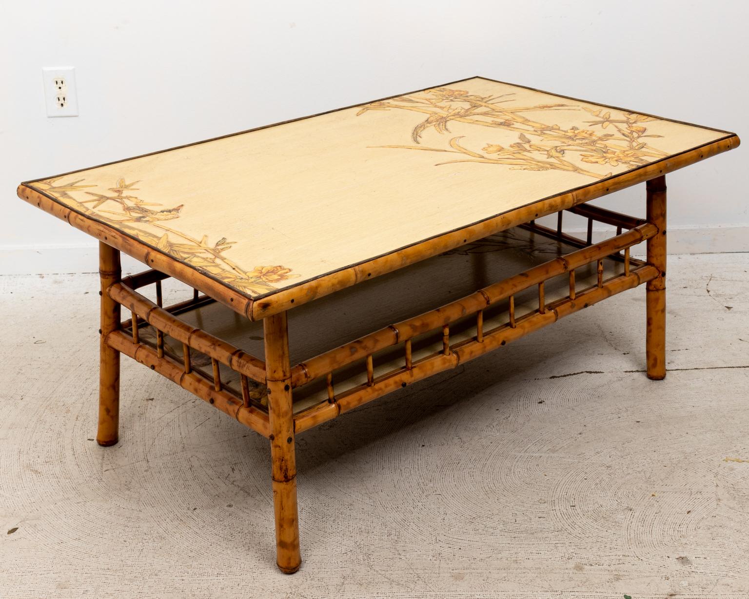 Early 20th Century Bamboo Coffee Table 1