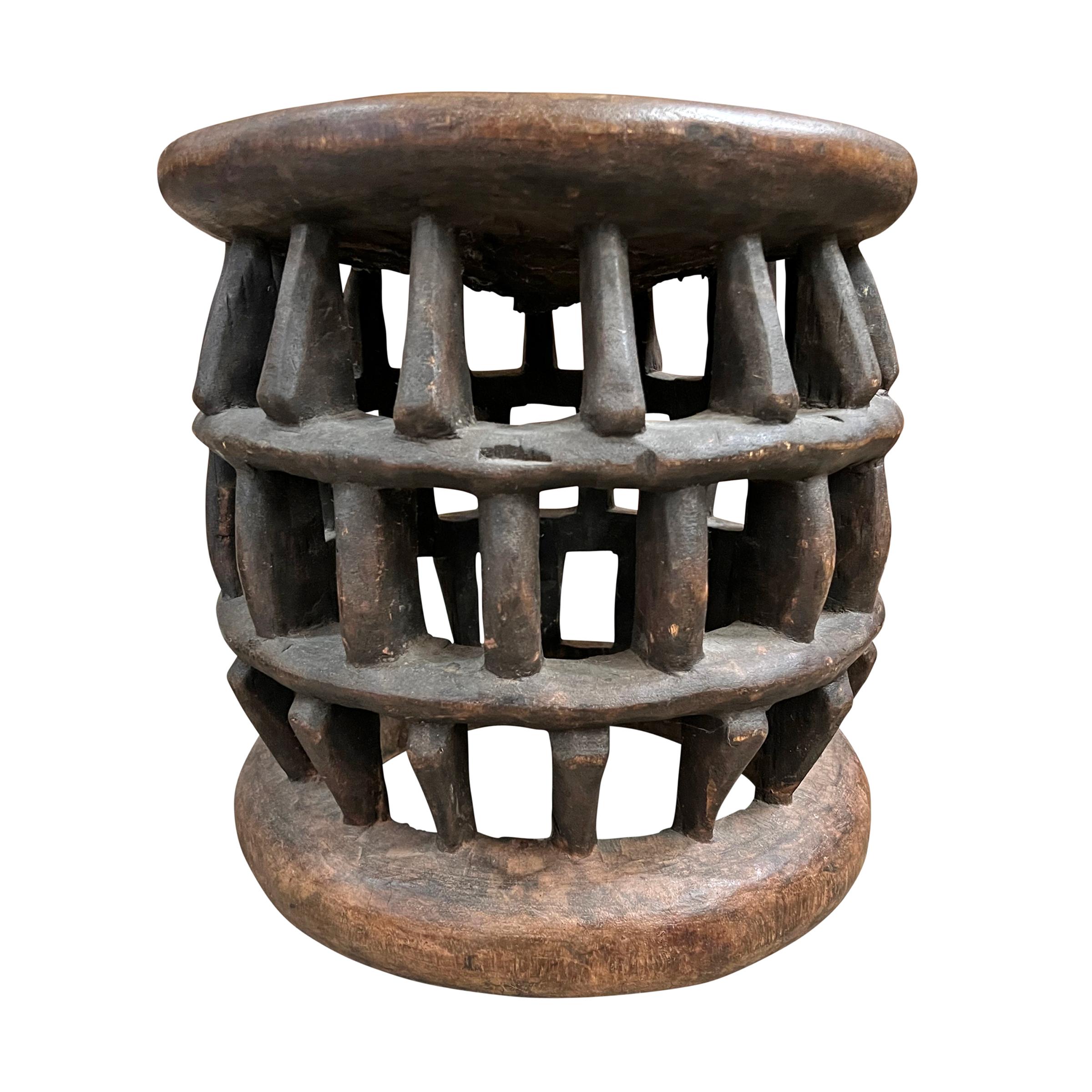 Hand-Carved Early 20th Century Bamum Stool