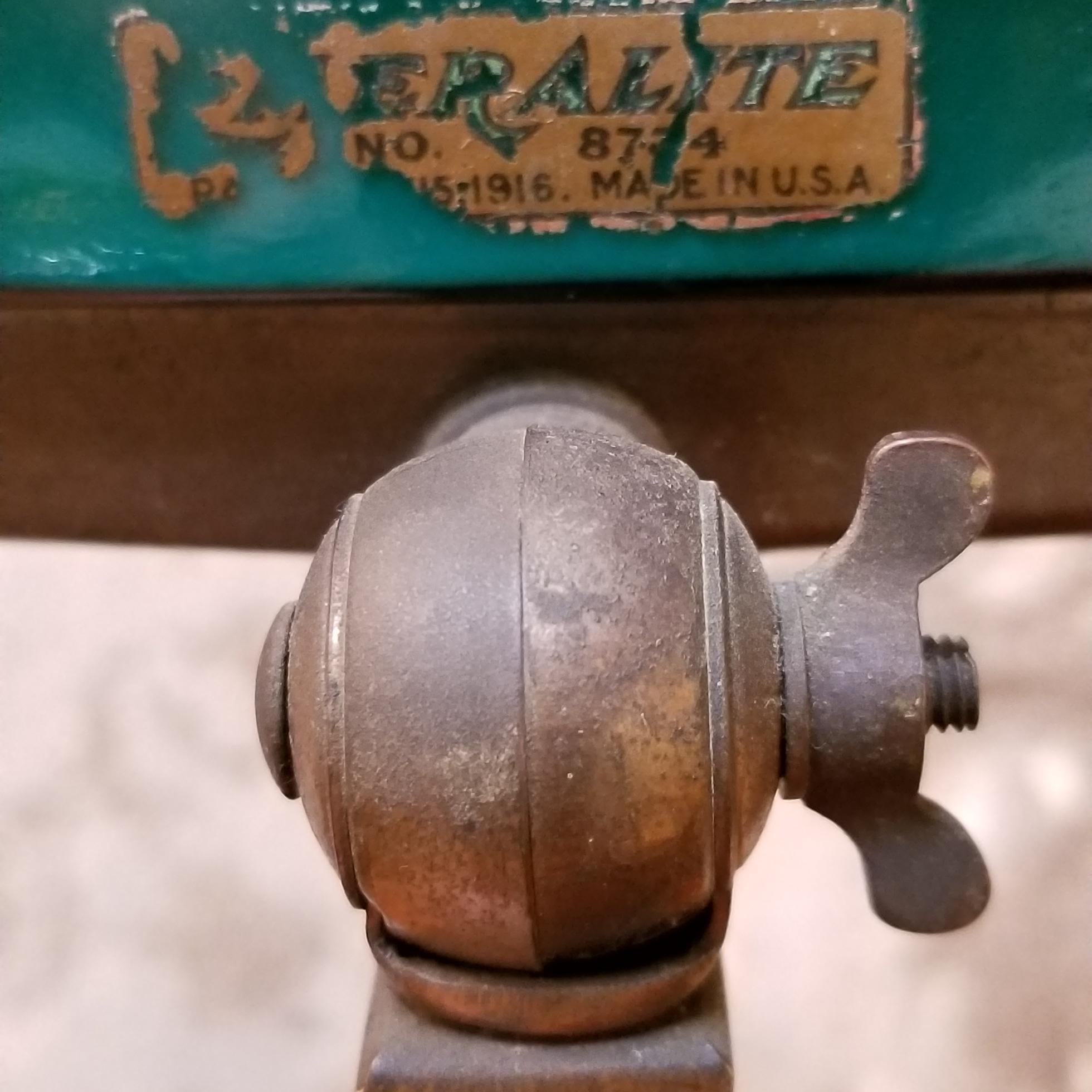 Early 20th Century Bankers Lamp by Emeralite In Good Condition In Fulton, CA