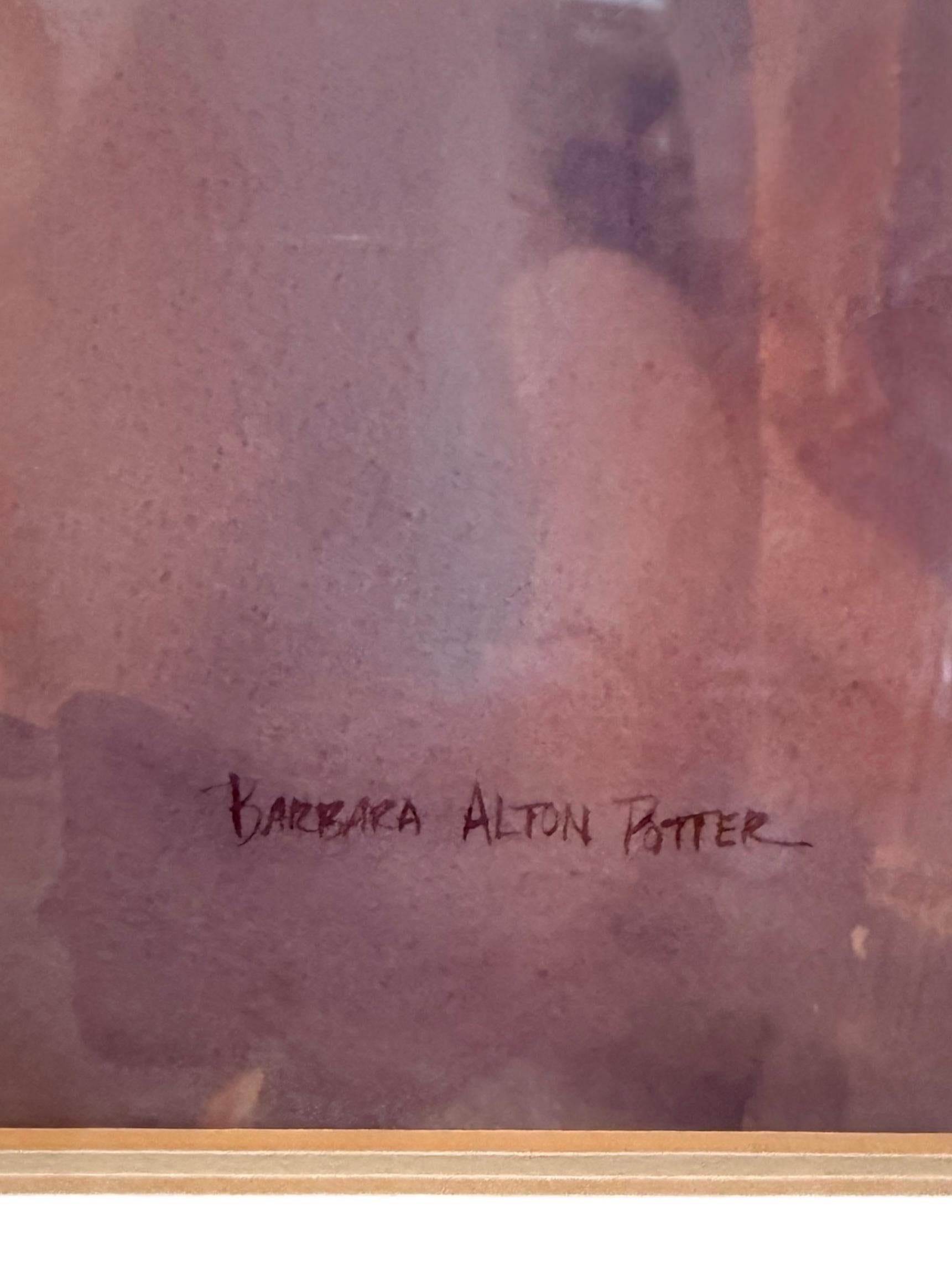 Américain Début du 20e siècle Peinture à l'aquarelle de Barbara Alton Potter en vente