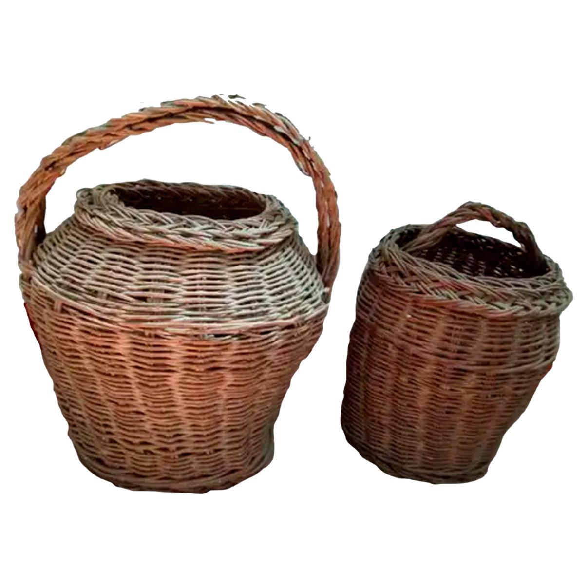 Hanging Olive Basket Light For Sale at 1stDibs