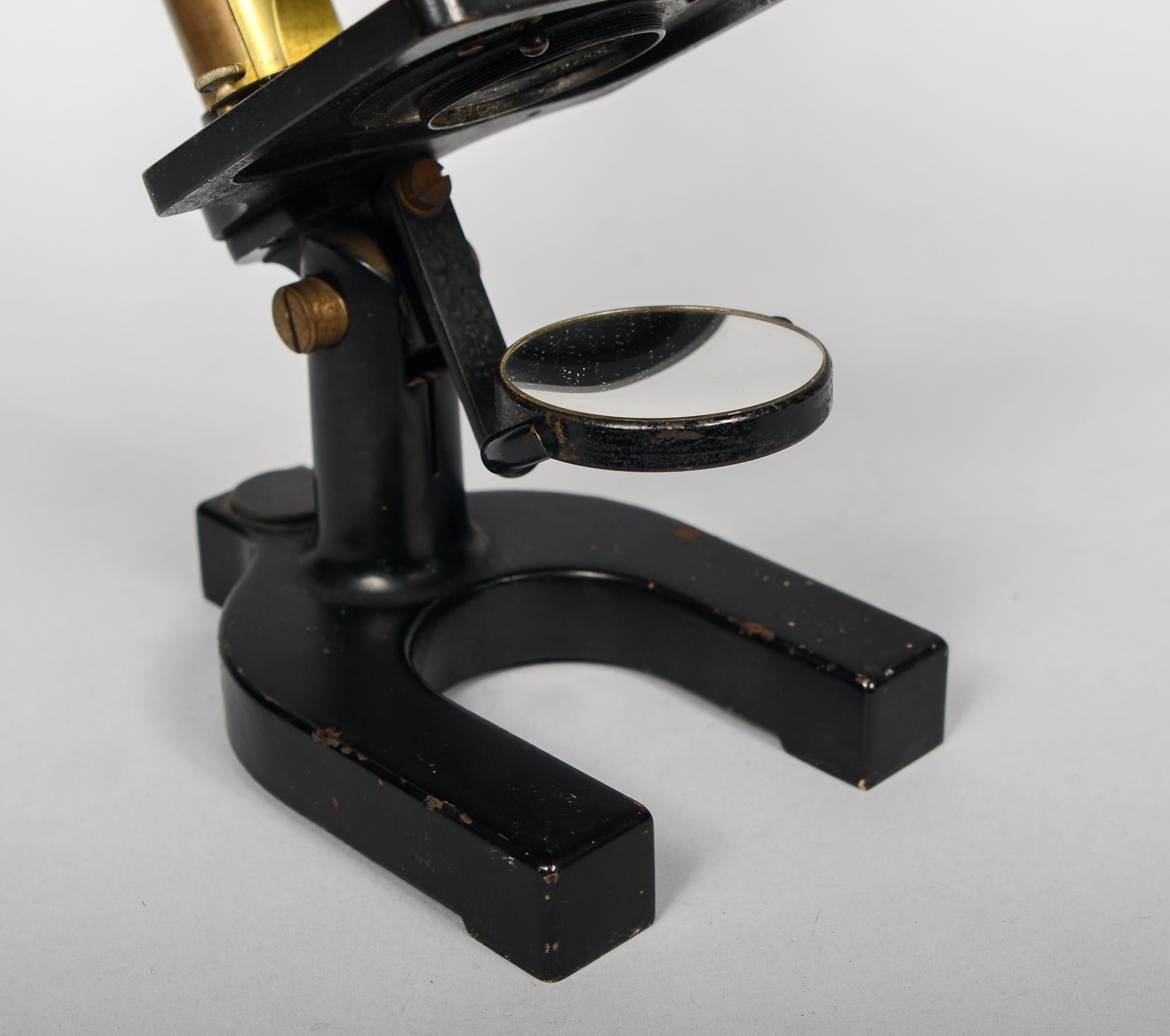 Early 20th Century Bausch and Lomb Brass Microscope 4