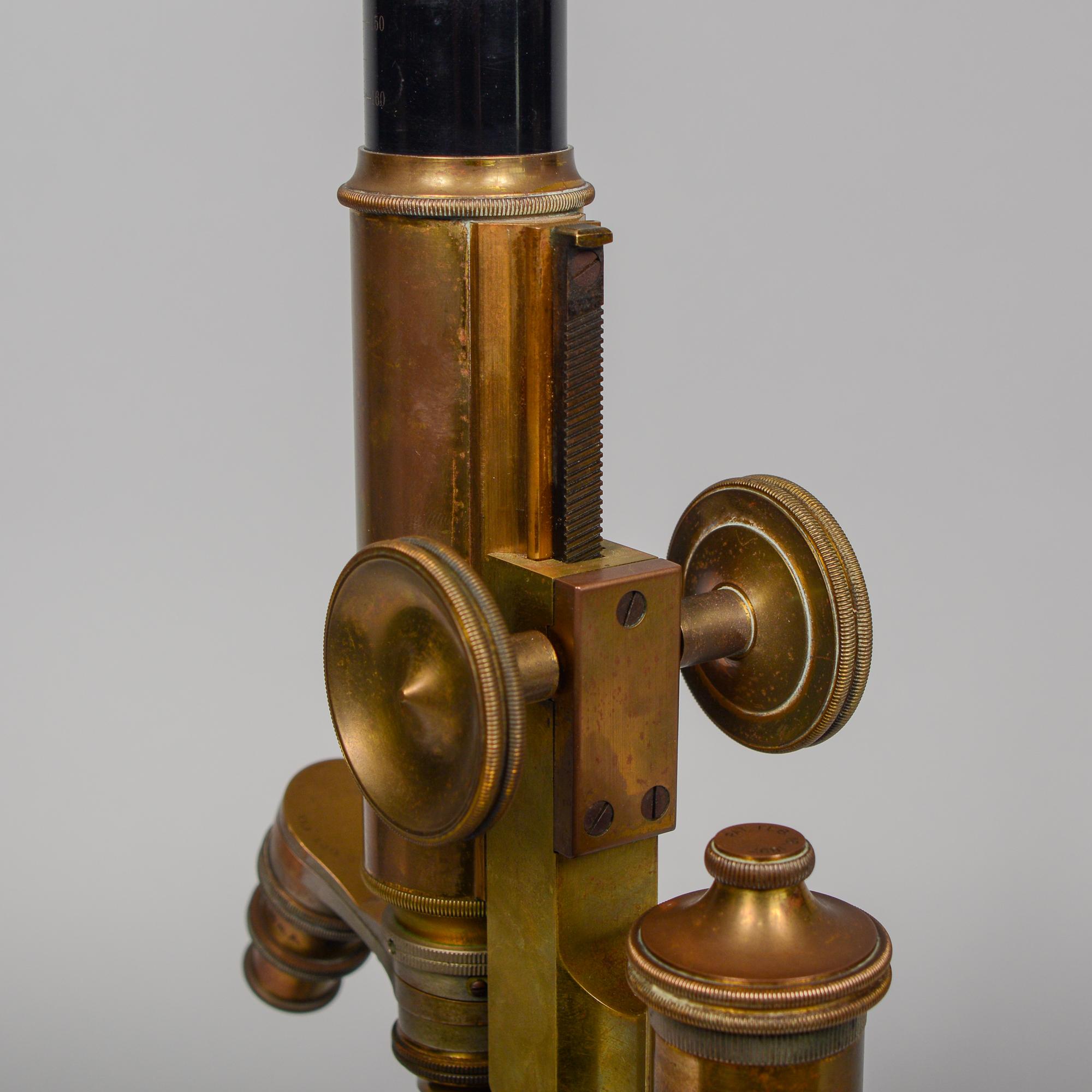 Early 20th Century Bausch and Lomb Brass Microscope 5