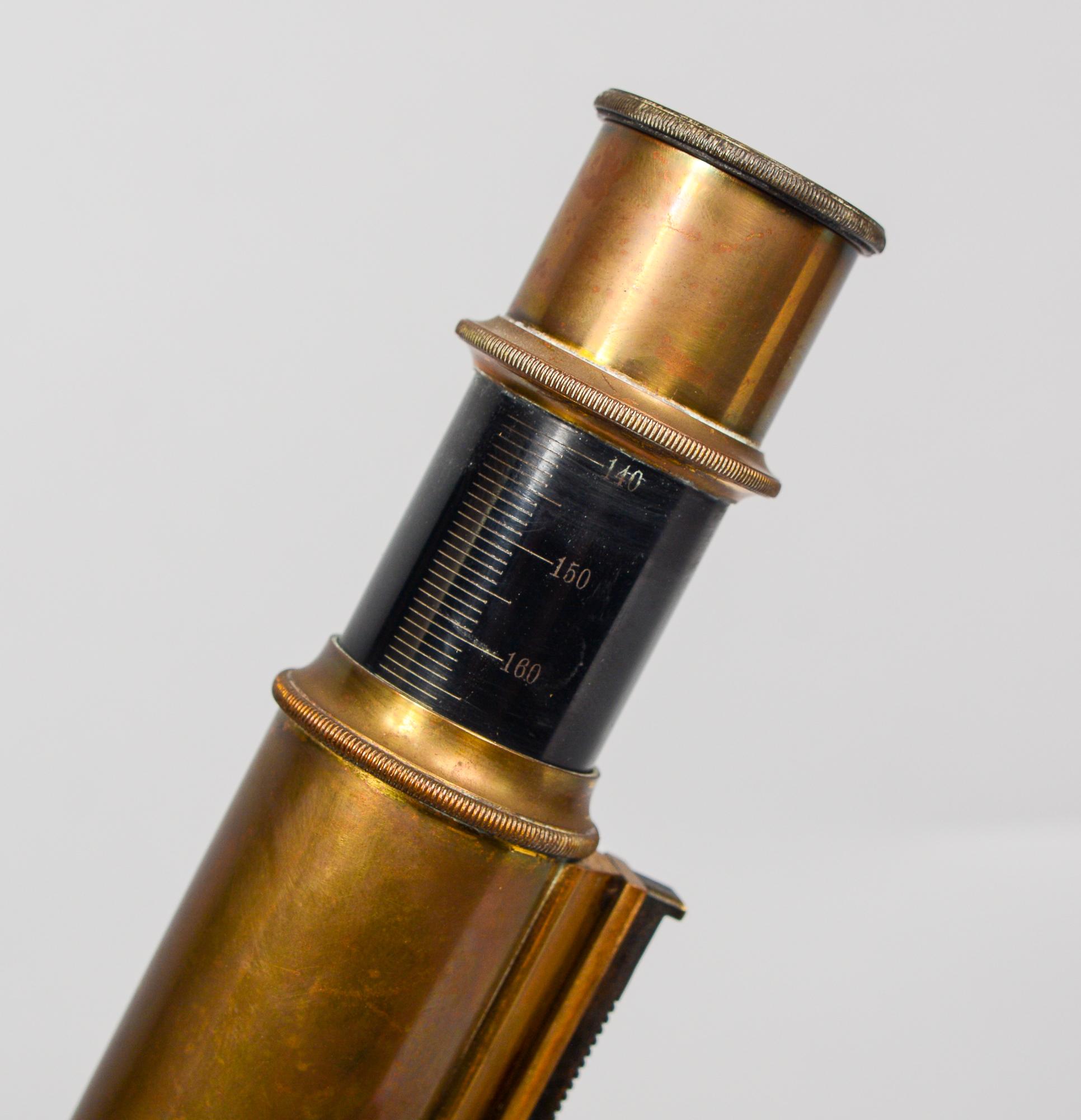 Early 20th Century Bausch and Lomb Brass Microscope 2
