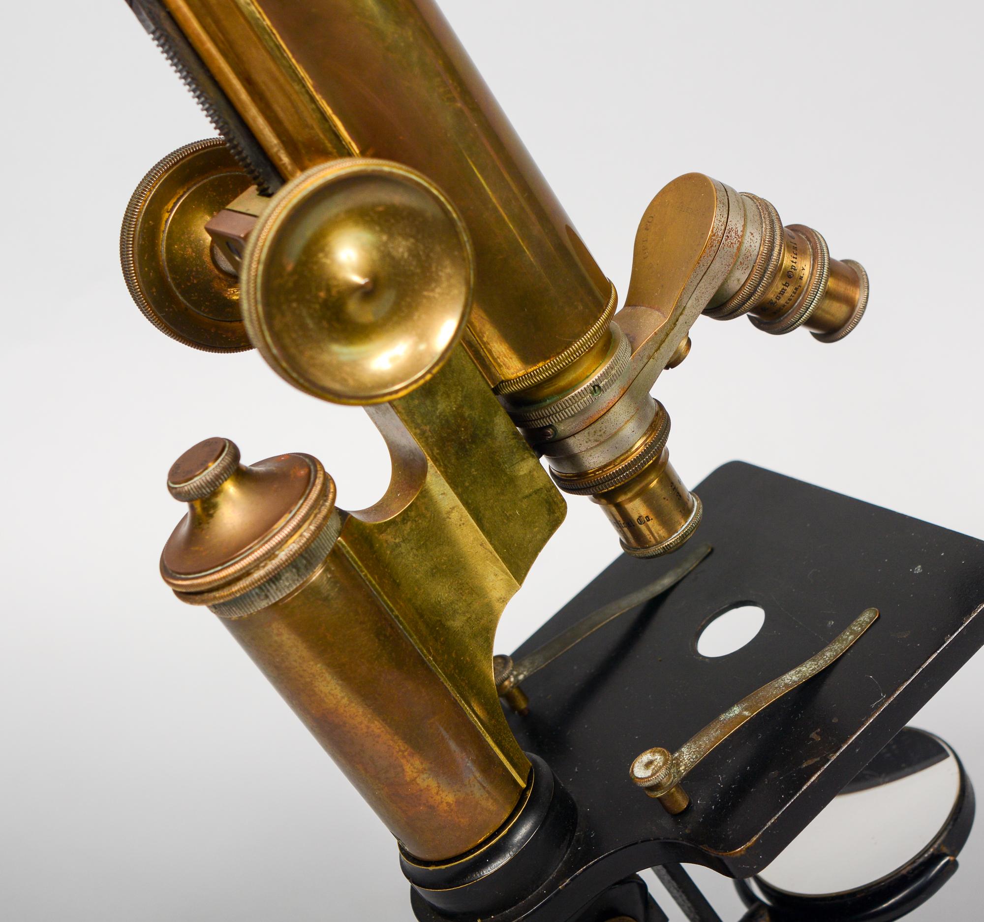 Early 20th Century Bausch and Lomb Brass Microscope 3