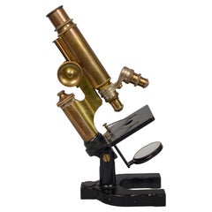 Early 20th Century Bausch and Lomb Brass Microscope