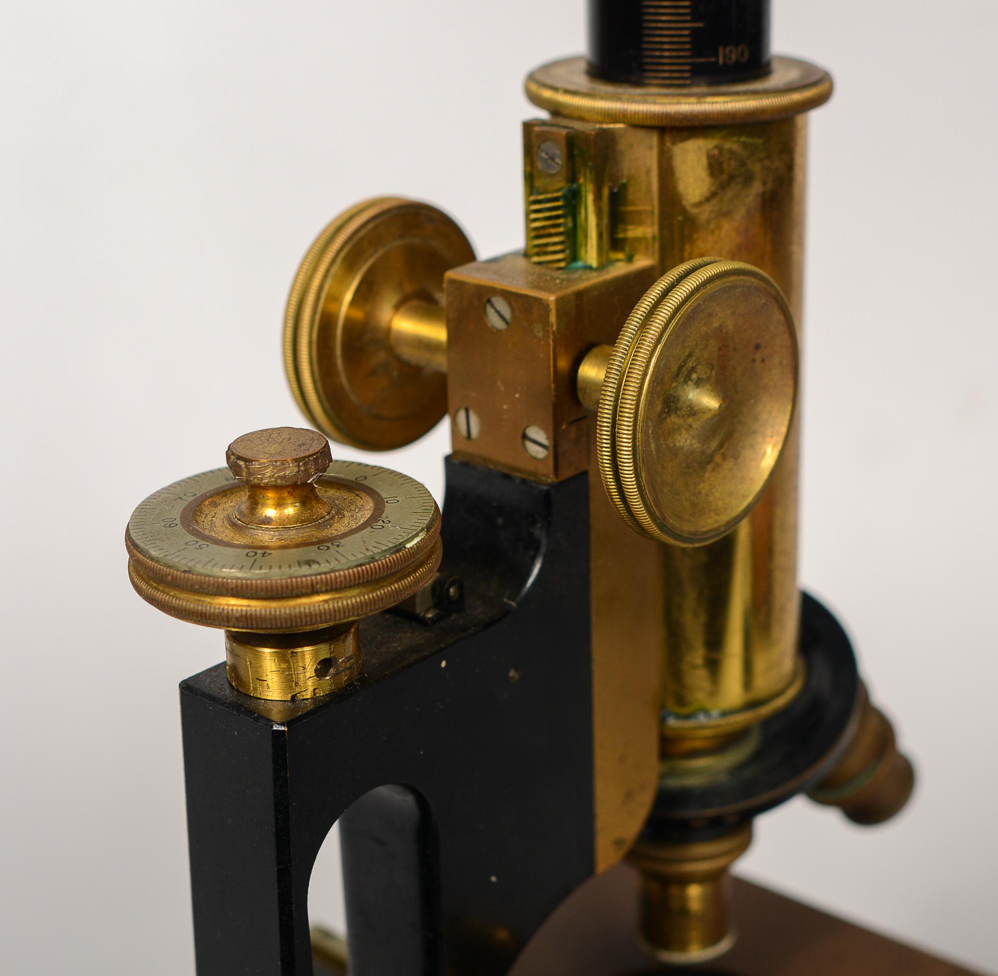 Early 20th Century Bausch and Lomb Jug Handle Microscope 4