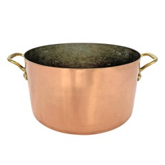 Early 20th Century Bazar Français Copper Pot