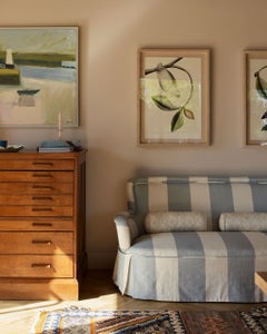 Early 20th Century Bedroom Sofa – Restored & Upholstered in CINNY Arthur Stripe