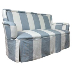 Early 20th Century Bedroom Sofa – Restored & Upholstered in CINNY Arthur Stripe
