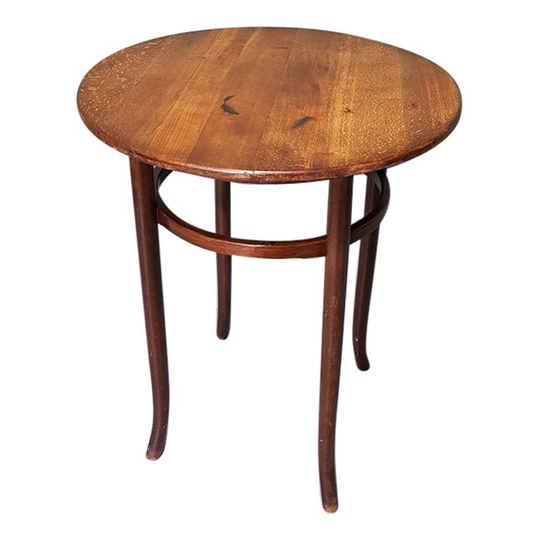 Early 20th Century Beech Wooden Thonet Style Table For Sale