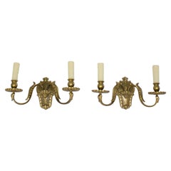 Coppia di appliques in bronzo belga dei primi del Novecento