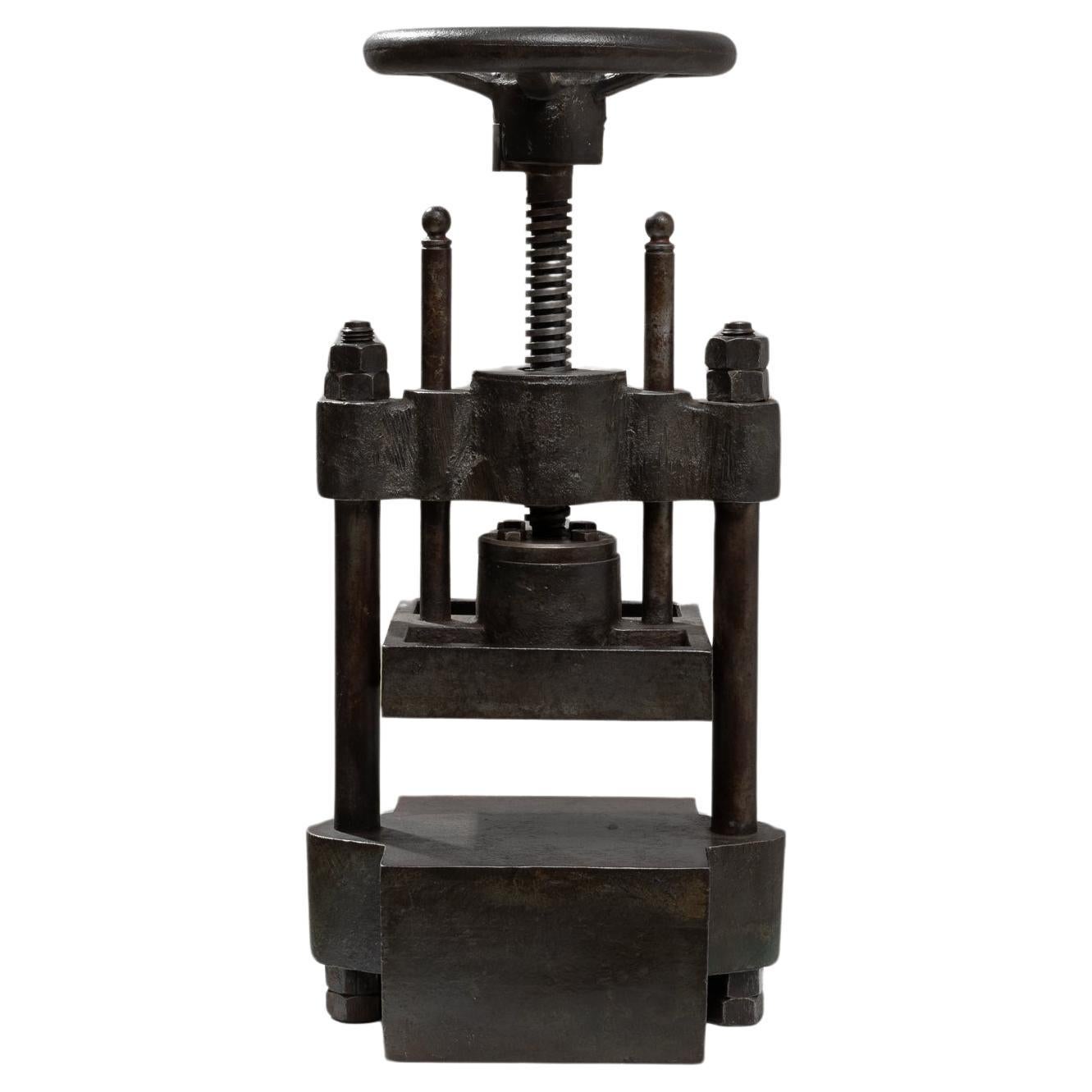 Early 20th Century Belgian Cast Iron Press