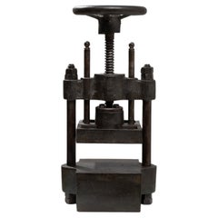 Antique Early 20th Century Belgian Cast Iron Press
