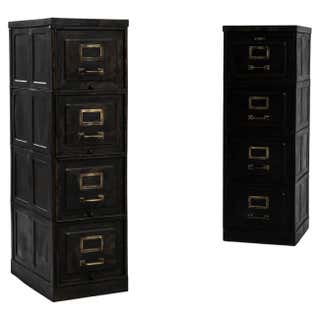 Industrial Style Stackable Metal Filing Cabinets at 1stDibs ...
