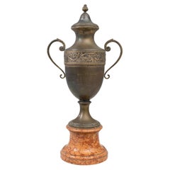 Early 20th Century Belgian Metal & Marble Goblet