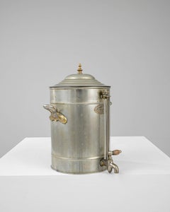 Early 20th Century Belgian Metal Samovar With Lid