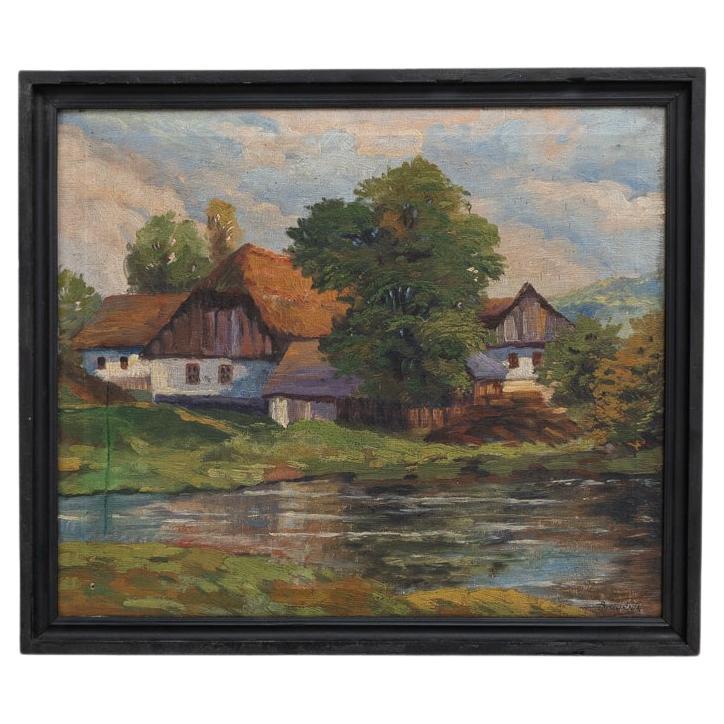 Early 20th Century Belgian Painting For Sale