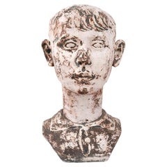 Busto in gesso belga dei primi del Novecento