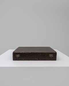 Juego De Cucharas Y Tenedores Belgas De Principios Del Siglo XX En Caja De Madera