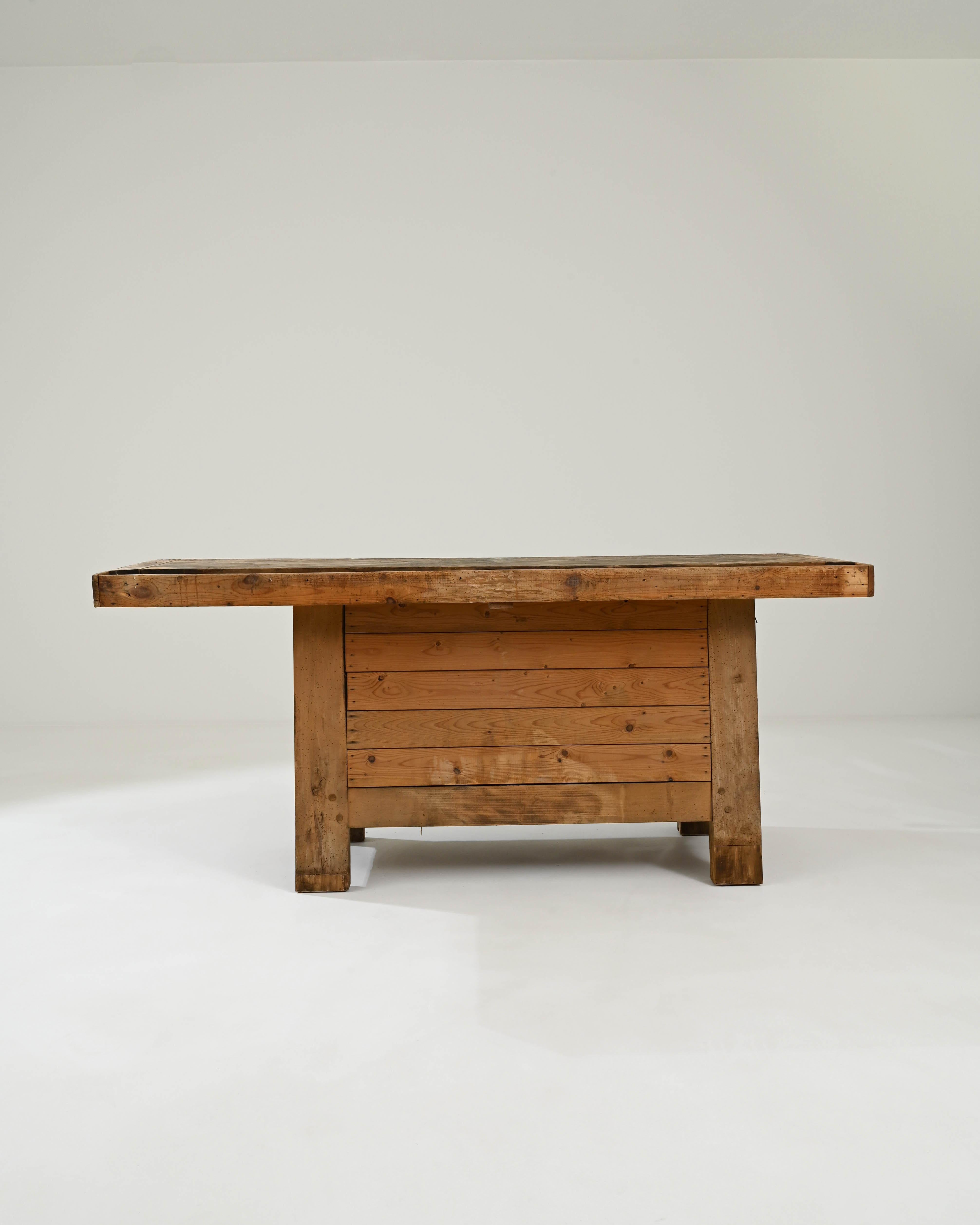 Early 20th Century Belgian Wooden Work Table 10