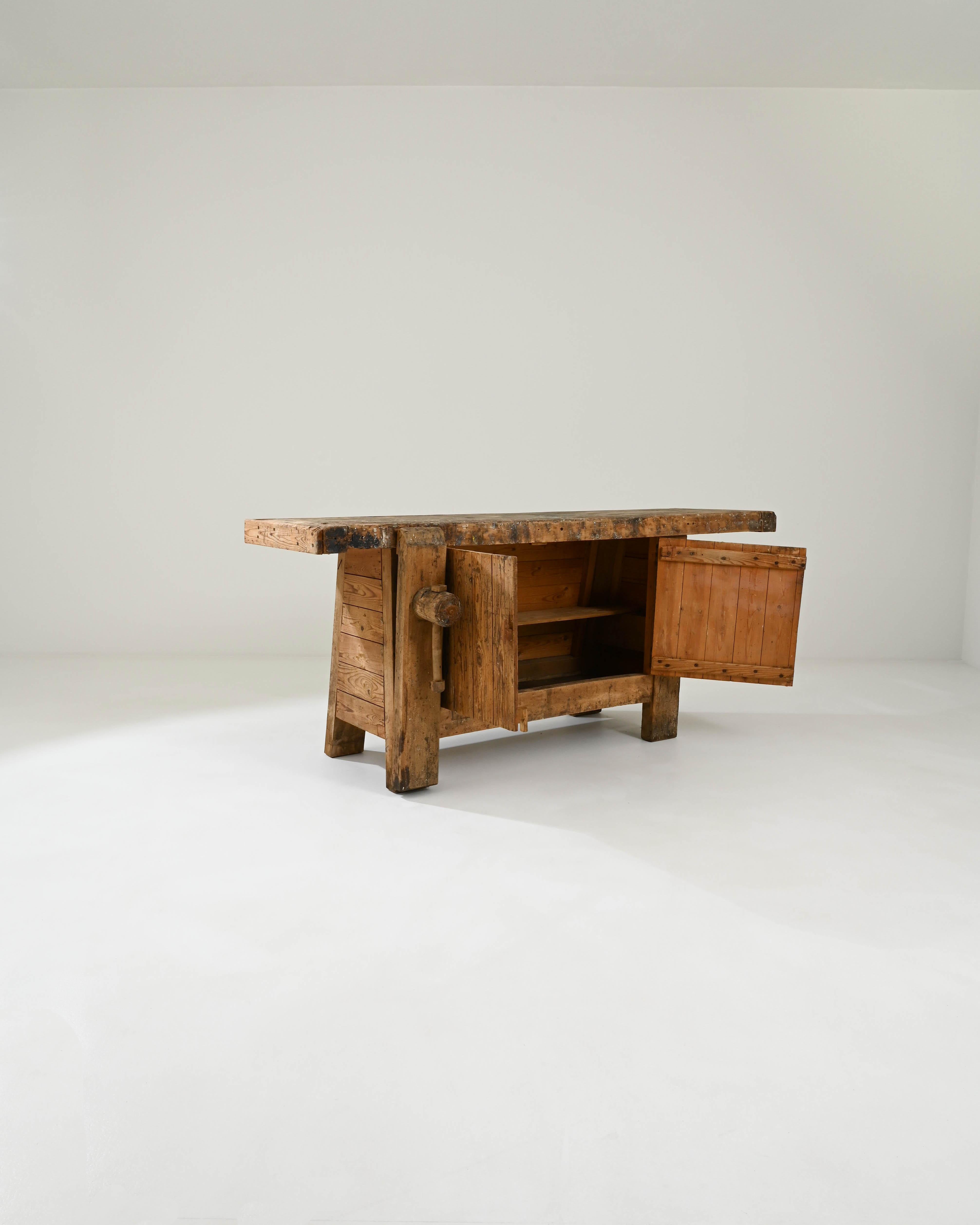 Early 20th Century Belgian Wooden Work Table 2