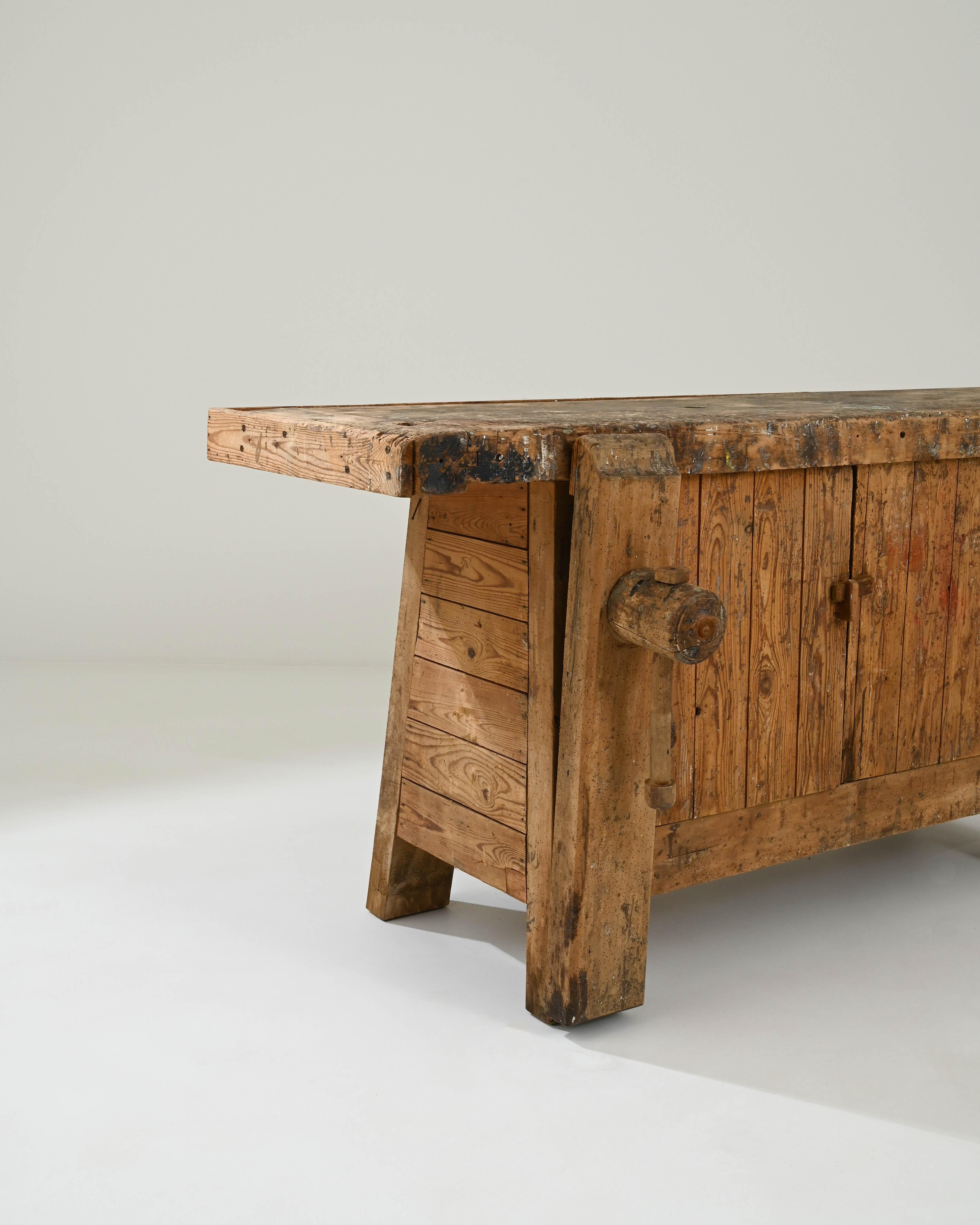 Early 20th Century Belgian Wooden Work Table 4