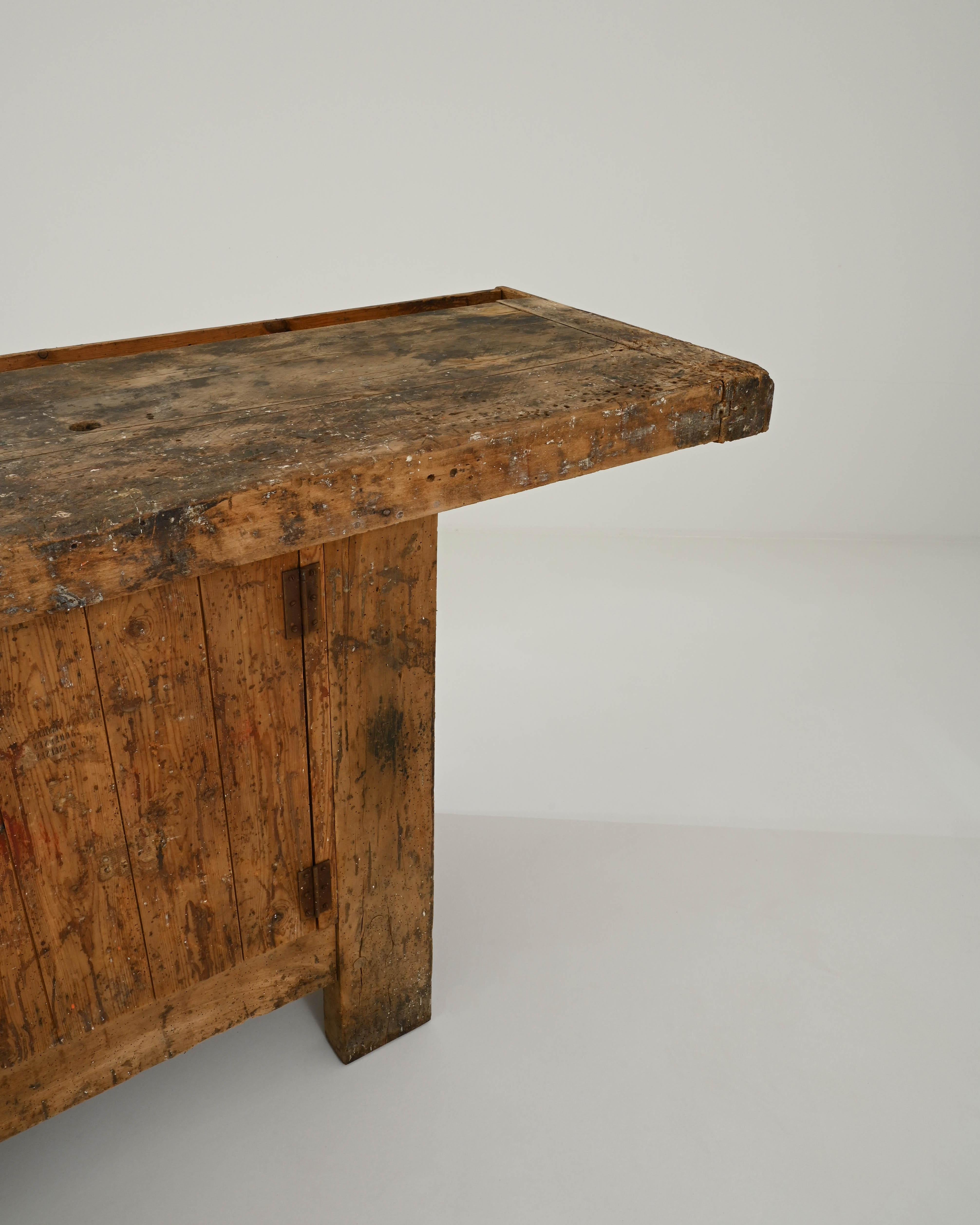 Early 20th Century Belgian Wooden Work Table 5