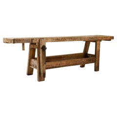 Early 20th Century Belgian Wooden Worktable