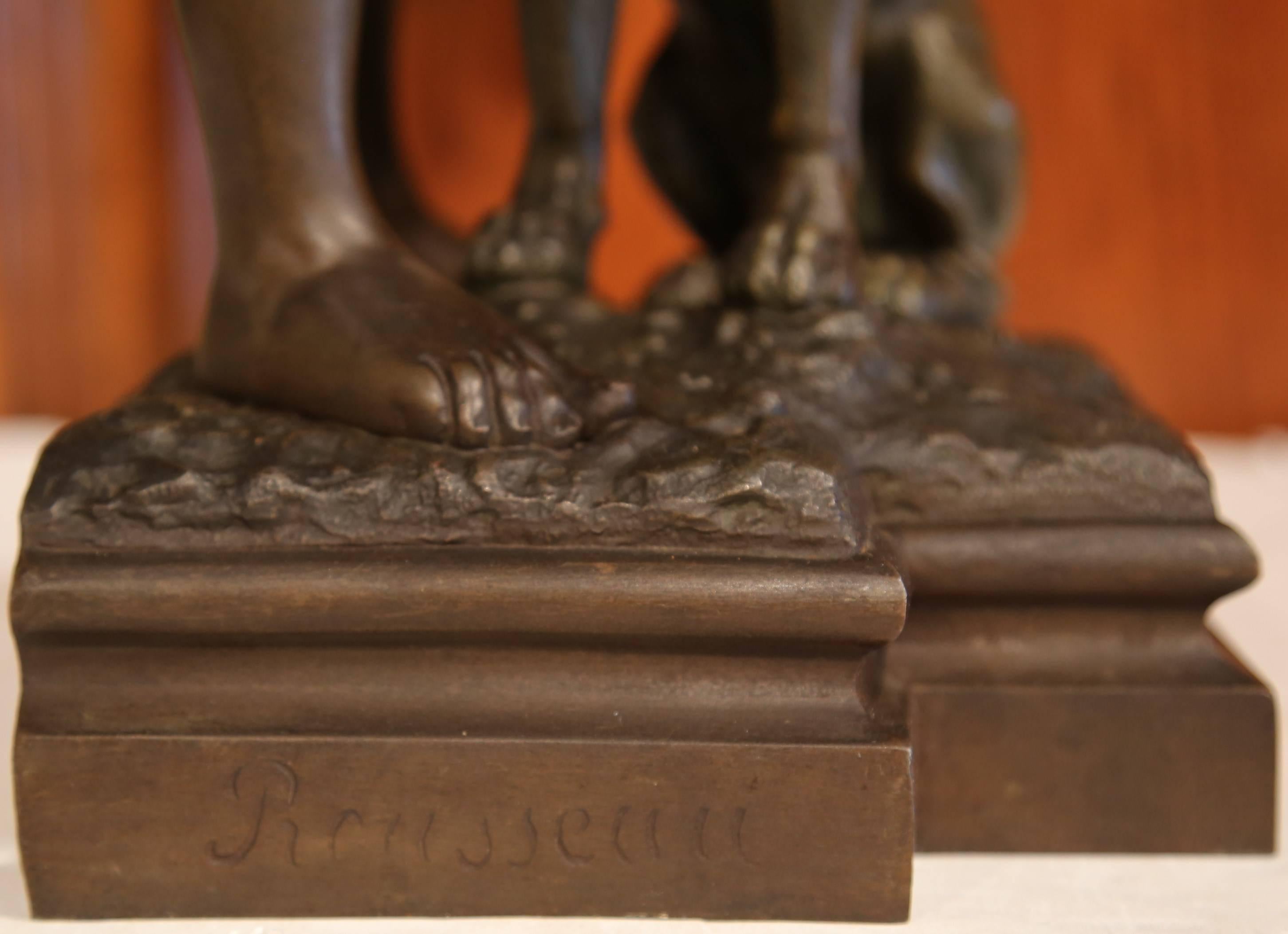 signature du sculpteur rousseau