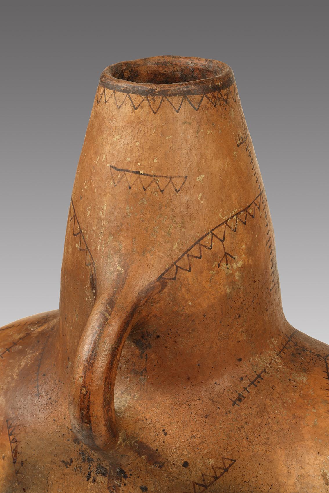 Tribal Early 20th century Berber Ceramic vessel For Sale