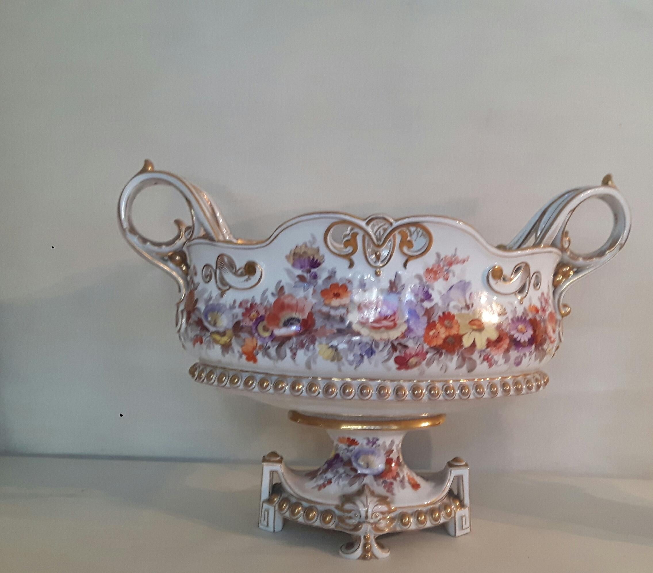 Glazed Early 20th Century Berlin Center Piece For Sale