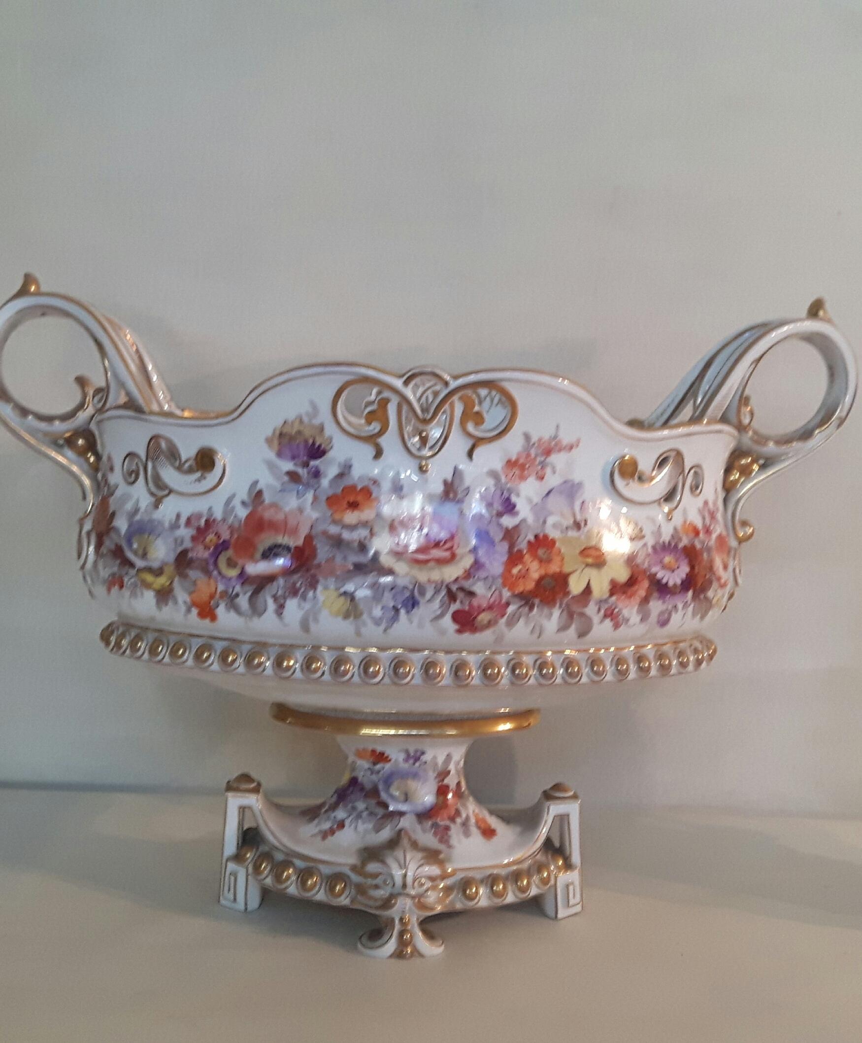 Porcelain Early 20th Century Berlin Center Piece For Sale