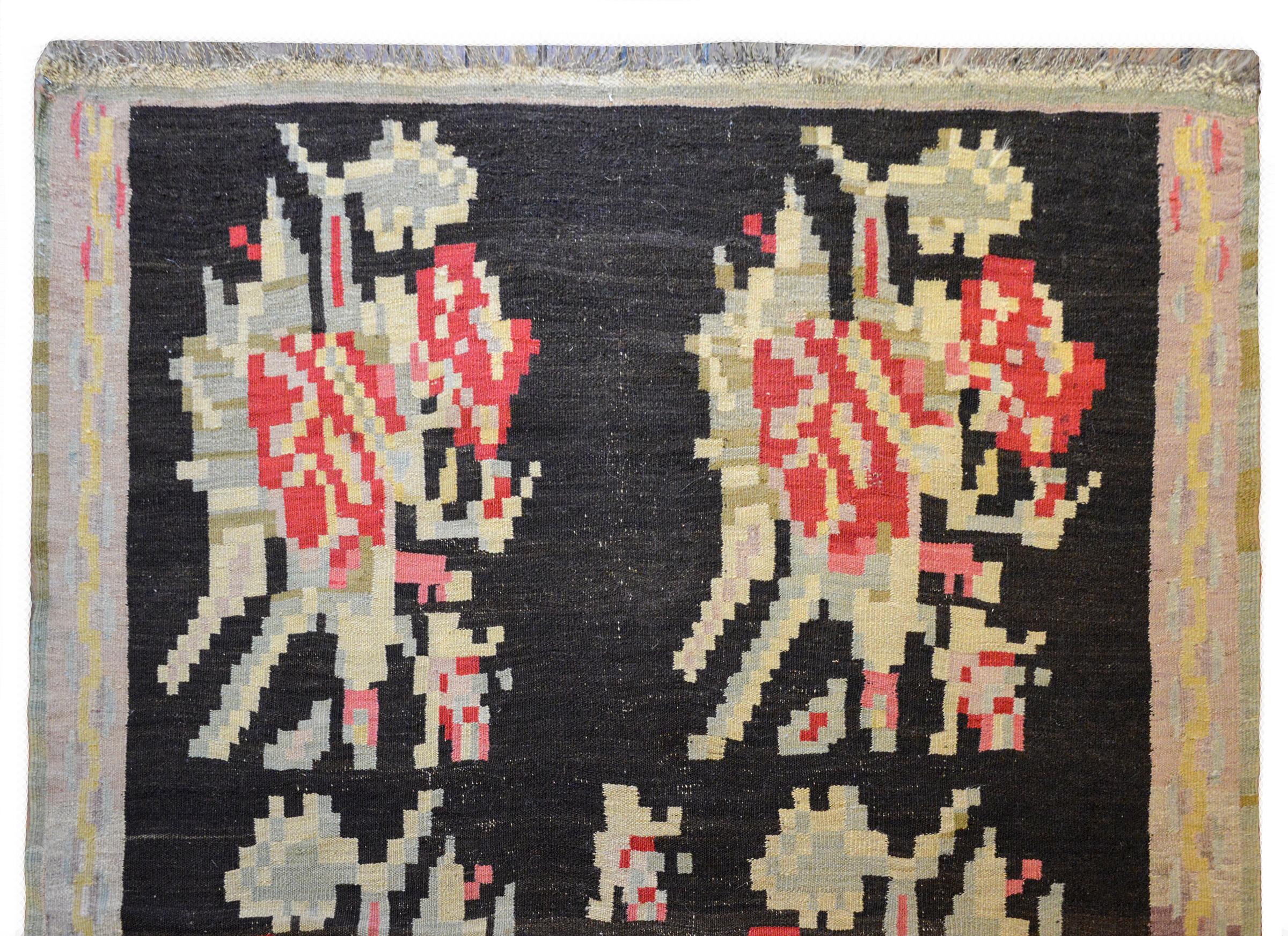 Turkish Early 20th Century Bessarabian Kilim For Sale