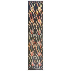 Tapis de couloir Kilim bessarabique du début du XXe siècle