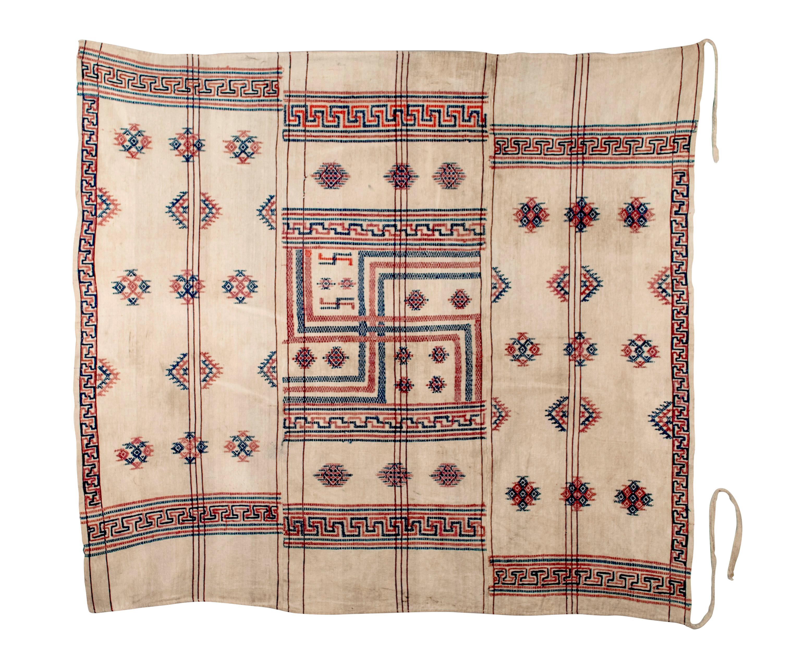 Tribal Early 20th Century Bhutanese Wrapping Cloth / Bhundi For Sale